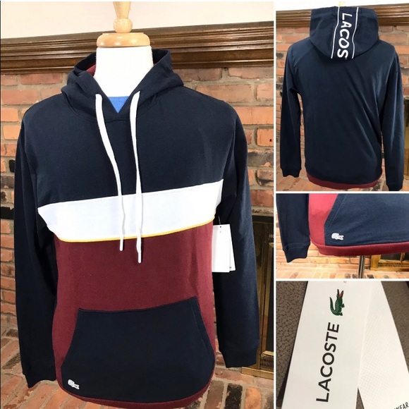 Lacoste Other - NWT Lacoste Sleepwear Colorblock Hoodie